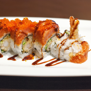 Super Dynamite Roll at Akindo Sushi Bistro Winnipeg